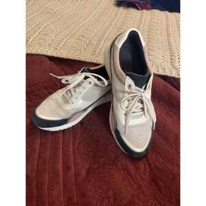 Cole Haan GrandPro Shoes Sneakers Womens Size 8 White Beige Snake Print W15446